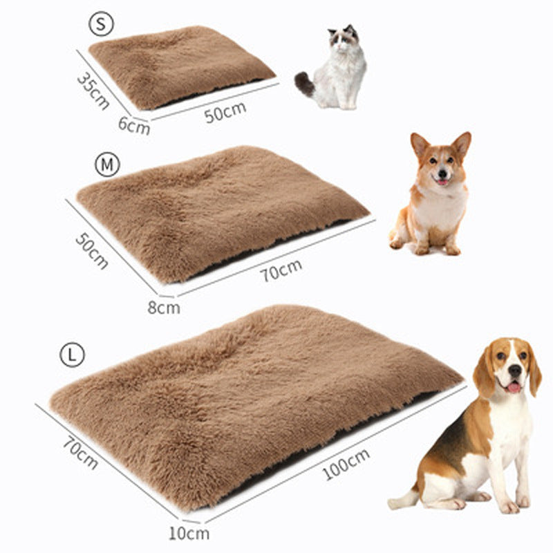 Tapis antidérapant en peluche pour animaux de compagnie