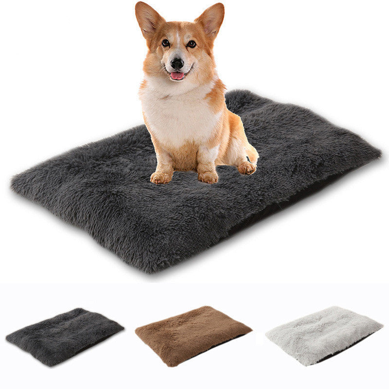 Tapis antidérapant en peluche pour animaux de compagnie