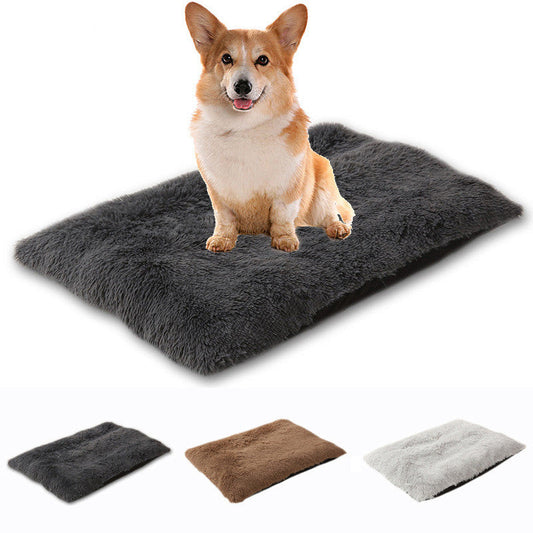 Tapis antidérapant en peluche pour animaux de compagnie 
